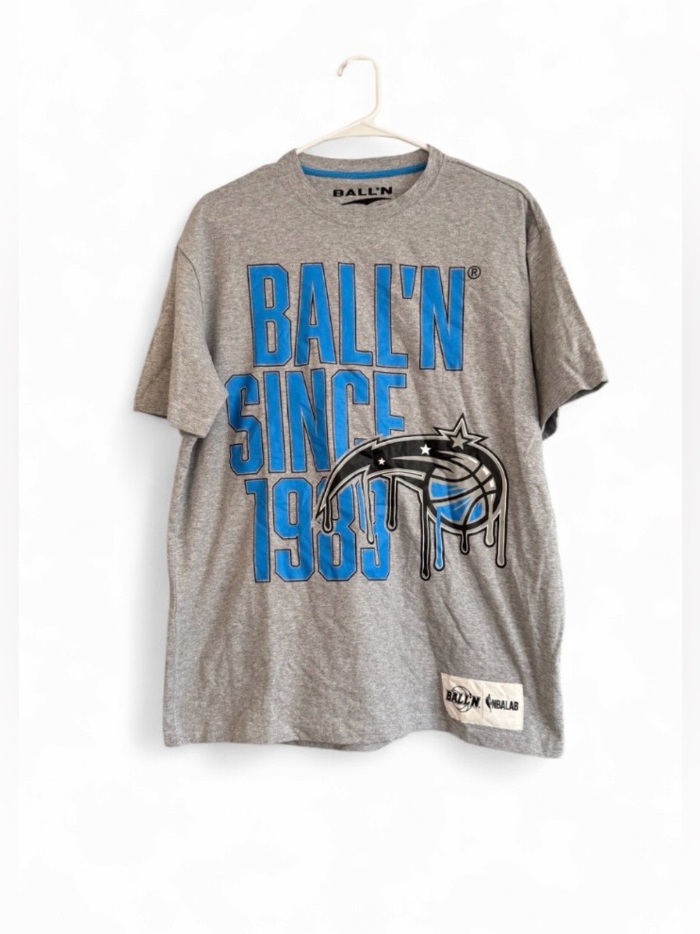 NWT Men’s NBA Orlando Magic BALL'N Since 1989 T-Shirt Heather Gray Medium